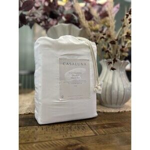 King 400 Thread Count Rayon from Bamboo Sheet Set White - Casaluna